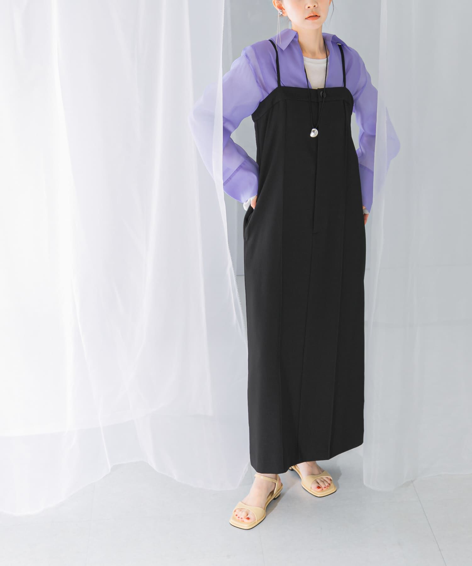 URBAN RESEARCH ROSSO「ストレートベアキャミワンピース」|ワンピース|