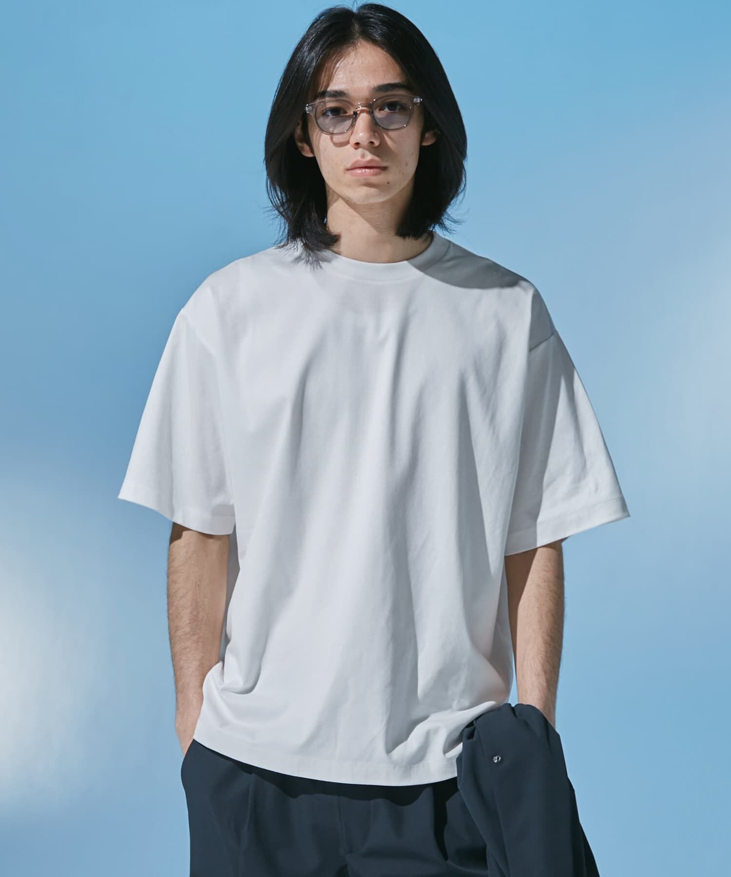 URBAN RESEARCH DOORS「『仁村紗和さん着用』『UR TECH』 サマシェア クルーネックTシャツ」|Tシャツ・カットソー|
