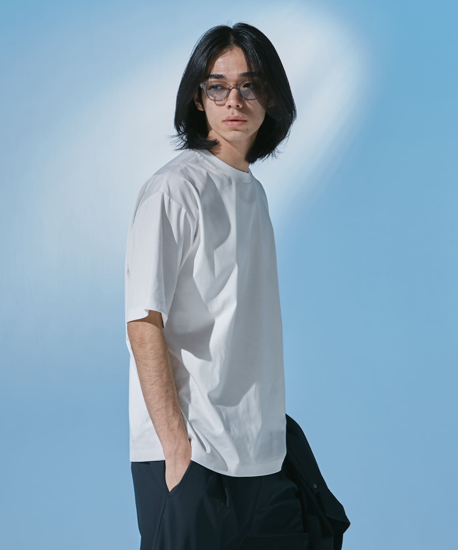 URBAN RESEARCH DOORS「『仁村紗和さん着用』『UR TECH』 サマシェア クルーネックTシャツ」|Tシャツ・カットソー|