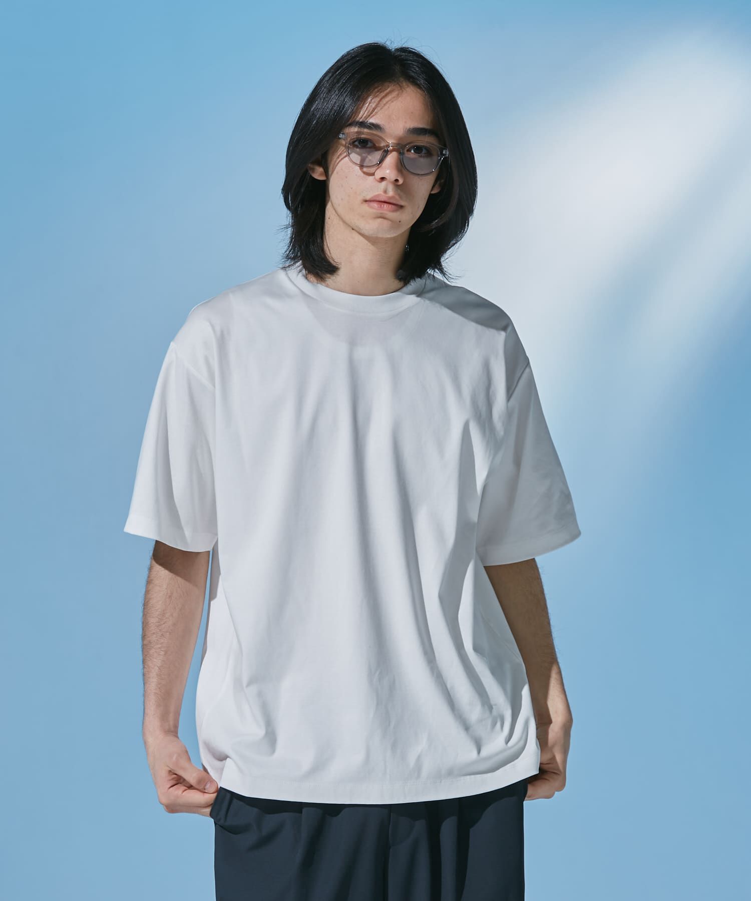 URBAN RESEARCH DOORS「『仁村紗和さん着用』『UR TECH』 サマシェア クルーネックTシャツ」|Tシャツ・カットソー|