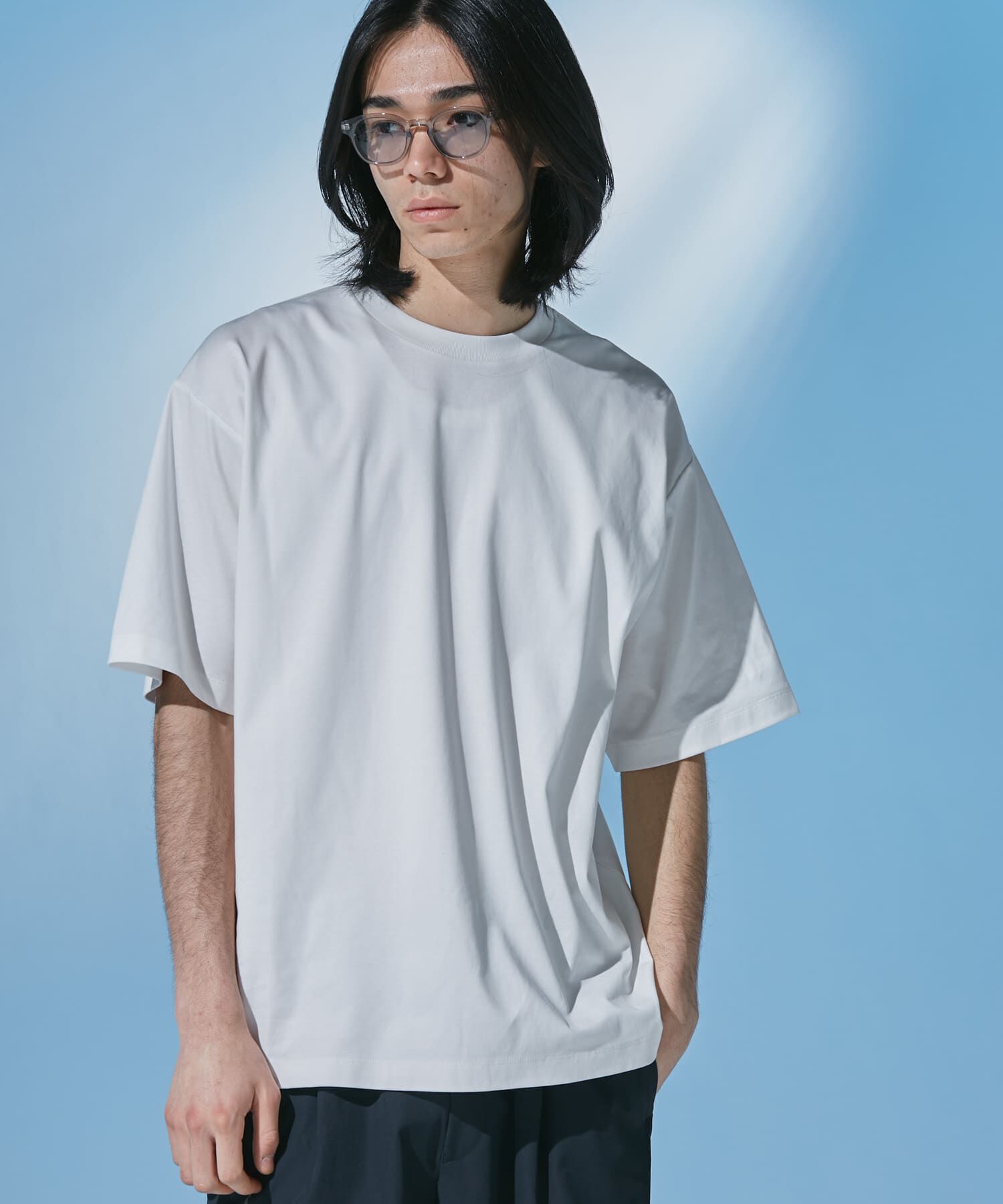URBAN RESEARCH DOORS「『仁村紗和さん着用』『UR TECH』 サマシェア クルーネックTシャツ」|Tシャツ・カットソー|