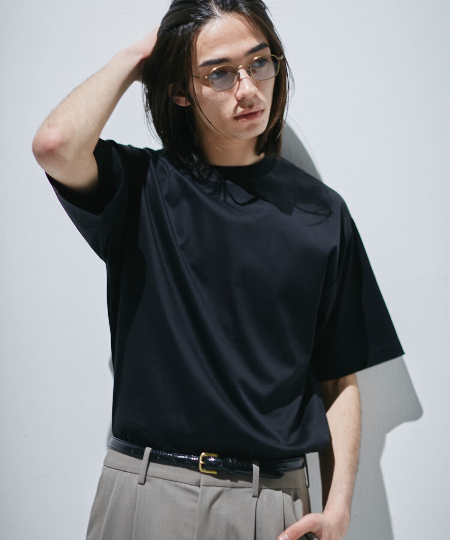 URBAN RESEARCH DOORS「『仁村紗和さん着用』『UR TECH』 サマシェア クルーネックTシャツ」|Tシャツ・カットソー|