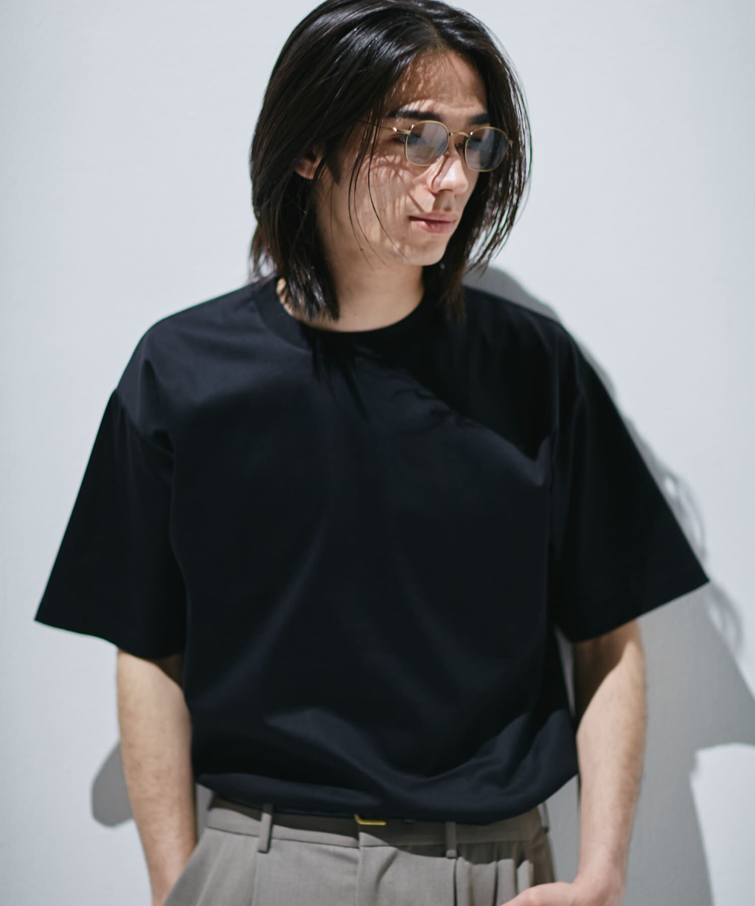 URBAN RESEARCH DOORS「『仁村紗和さん着用』『UR TECH』 サマシェア クルーネックTシャツ」|Tシャツ・カットソー|