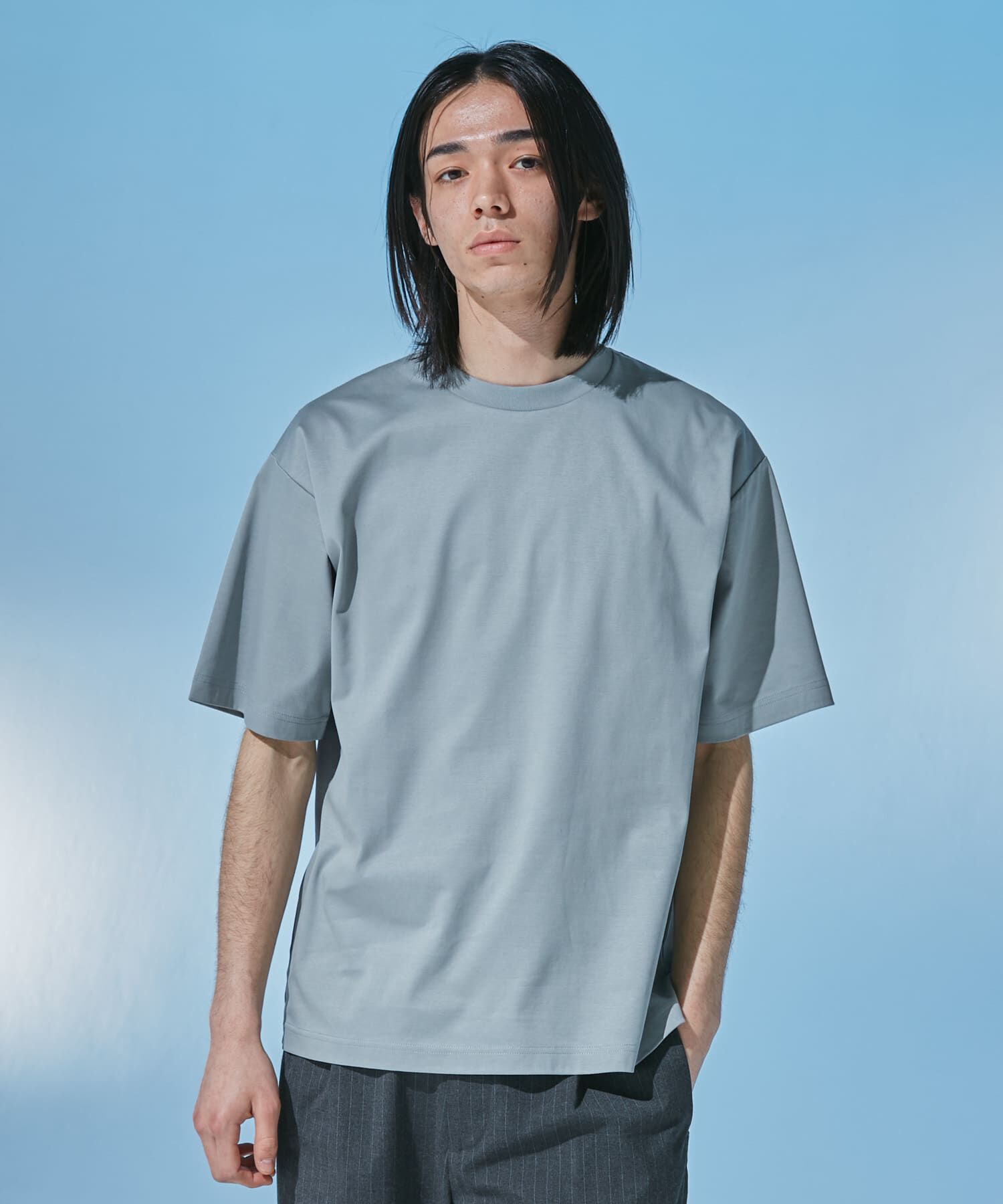 URBAN RESEARCH DOORS「『仁村紗和さん着用』『UR TECH』 サマシェア クルーネックTシャツ」|Tシャツ・カットソー|