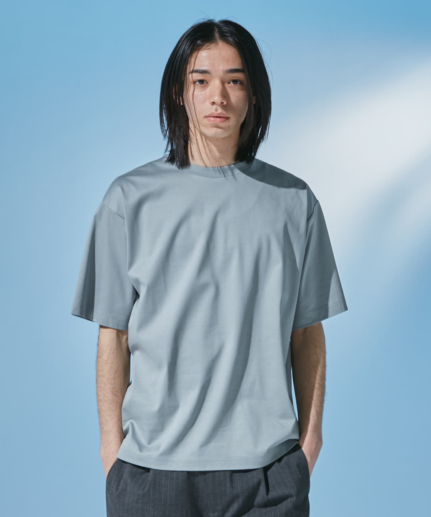 URBAN RESEARCH DOORS「『仁村紗和さん着用』『UR TECH』 サマシェア クルーネックTシャツ」|Tシャツ・カットソー|