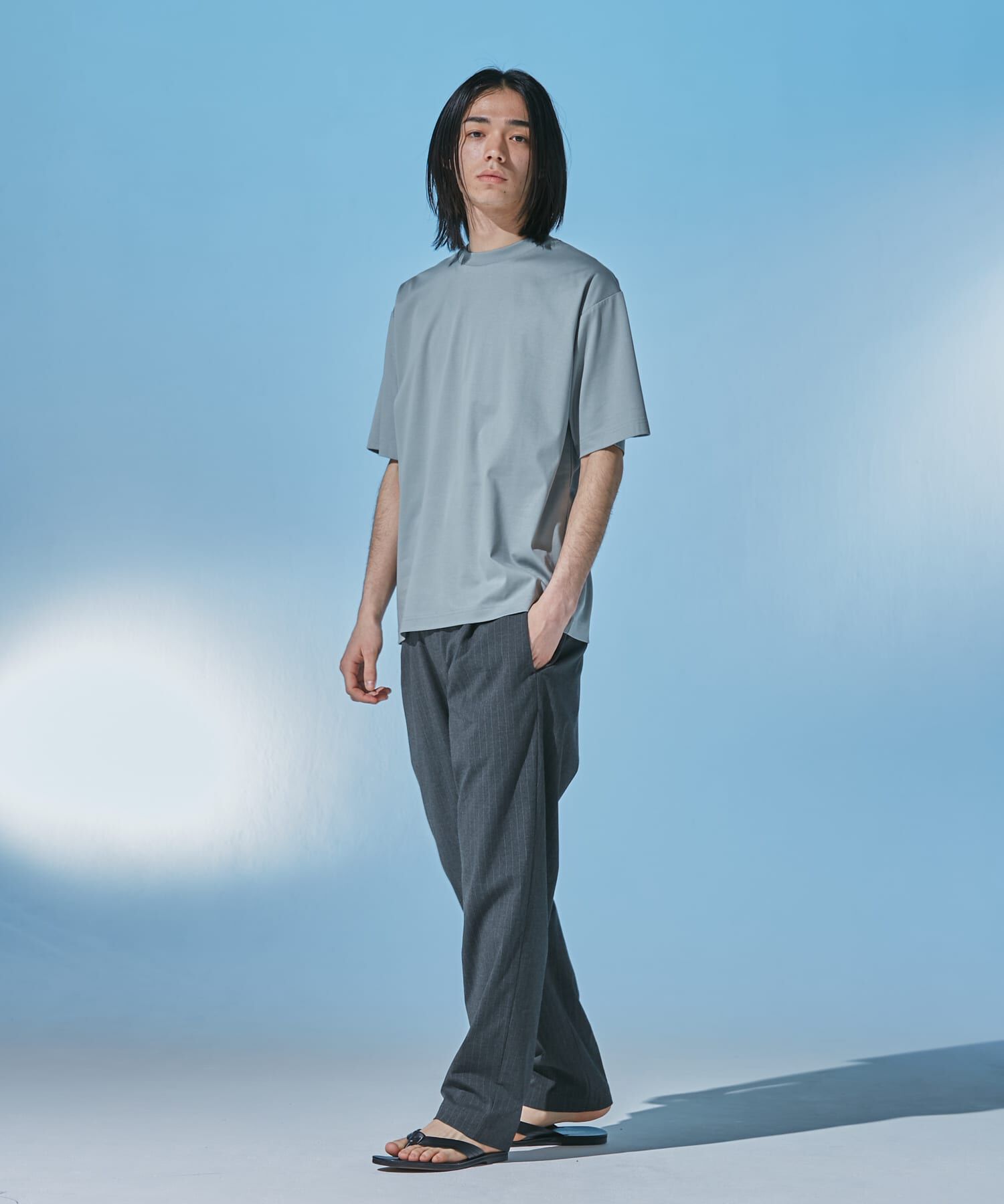 URBAN RESEARCH DOORS「『仁村紗和さん着用』『UR TECH』 サマシェア クルーネックTシャツ」|Tシャツ・カットソー|