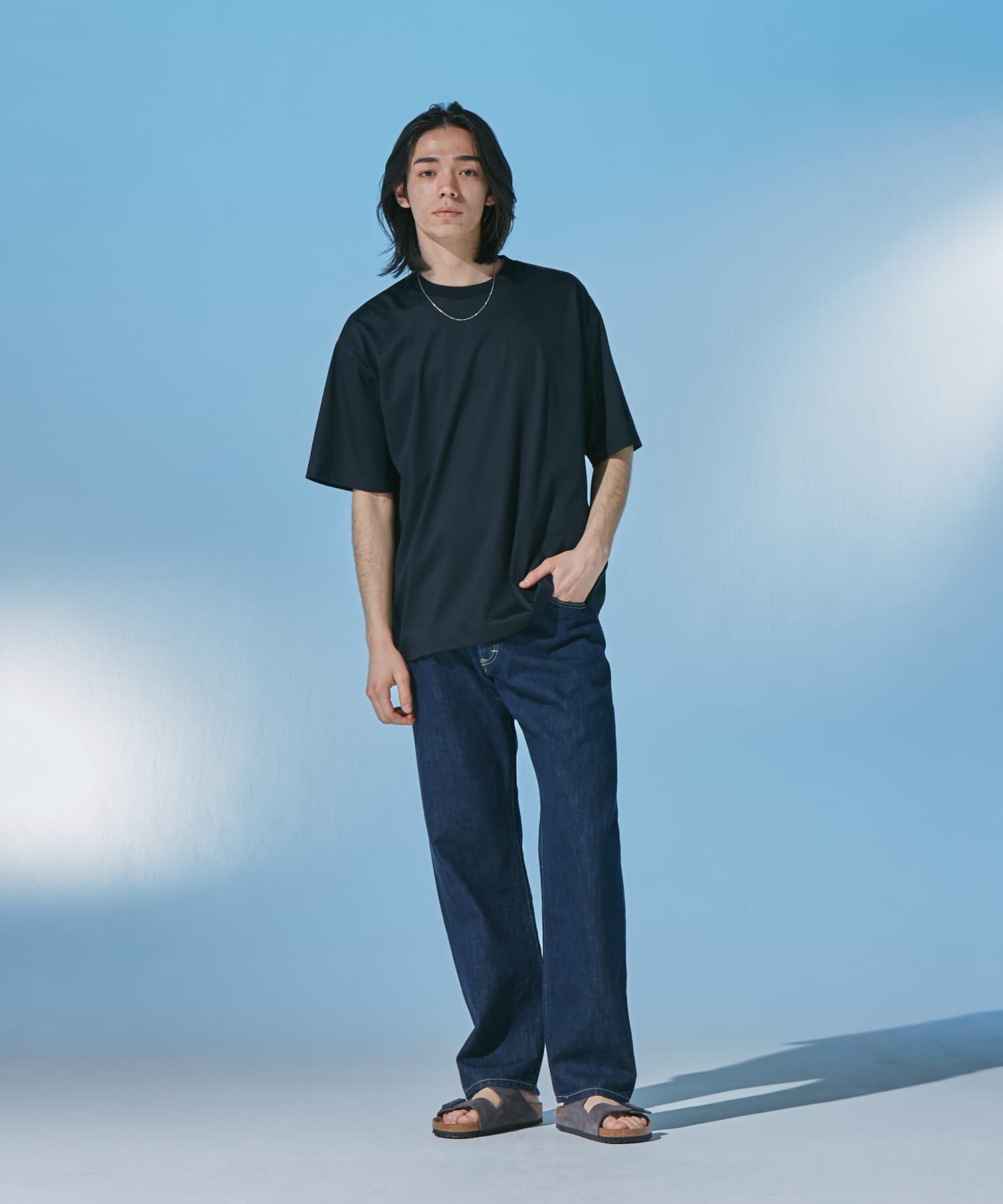 URBAN RESEARCH DOORS「『仁村紗和さん着用』『UR TECH』 サマシェア クルーネックTシャツ」|Tシャツ・カットソー|