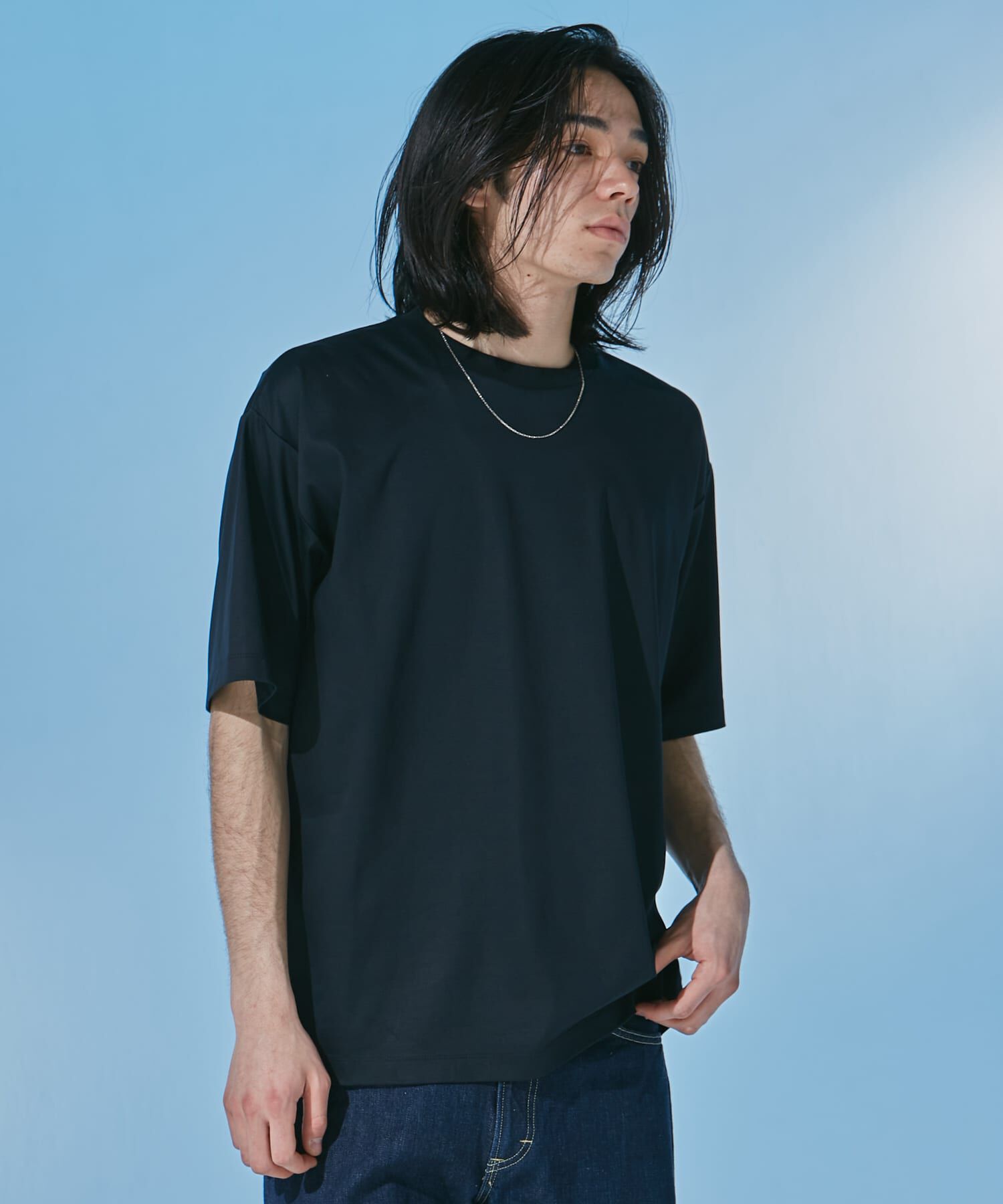 URBAN RESEARCH DOORS「『仁村紗和さん着用』『UR TECH』 サマシェア クルーネックTシャツ」|Tシャツ・カットソー|