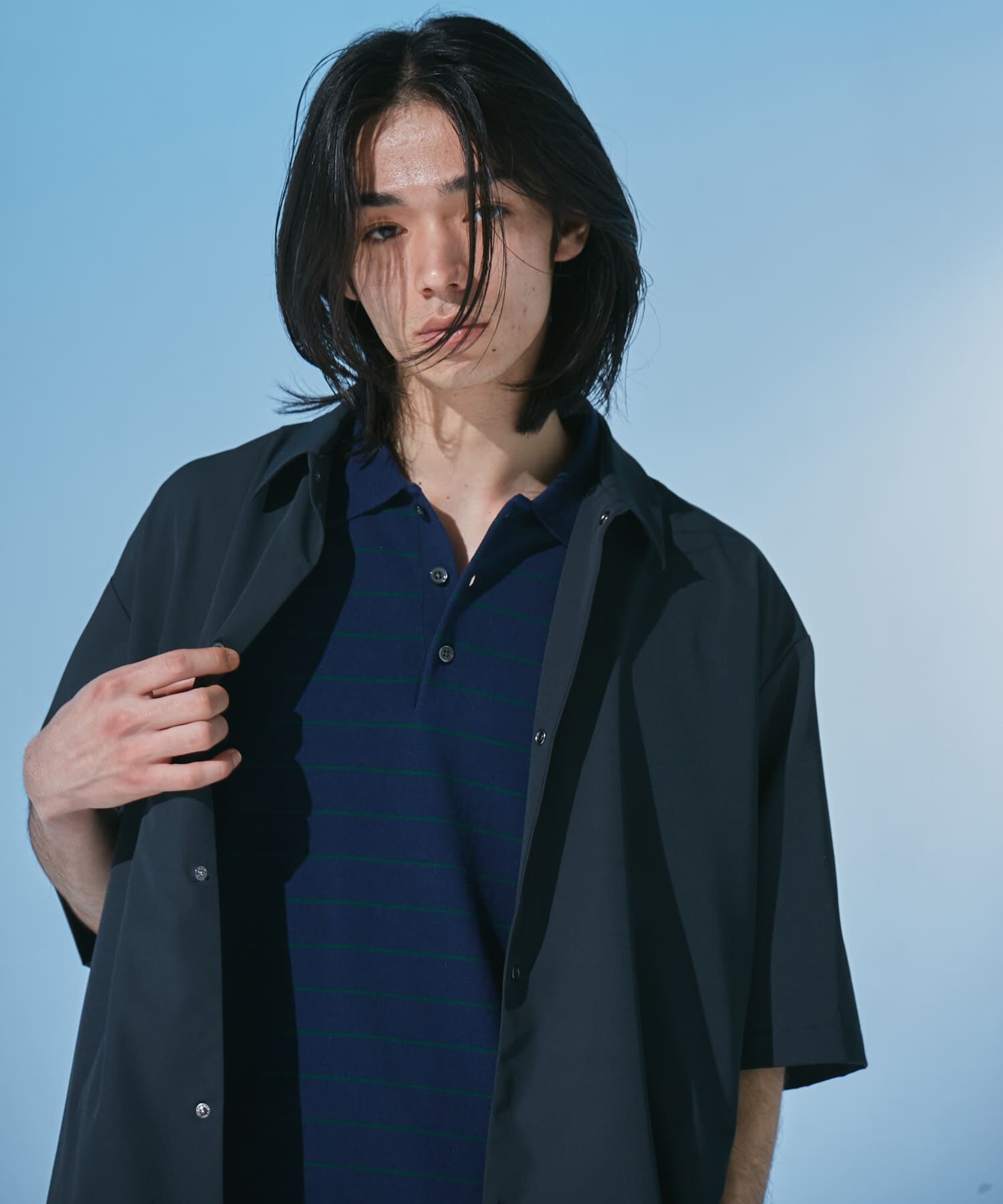 URBAN RESEARCH DOORS「『仁村紗和さん着用』『UR TECH』ｻﾏｼｪｱ ｼｮｰﾄｽﾘｰﾌﾞｼｬﾂｶ  」|カーディガン|