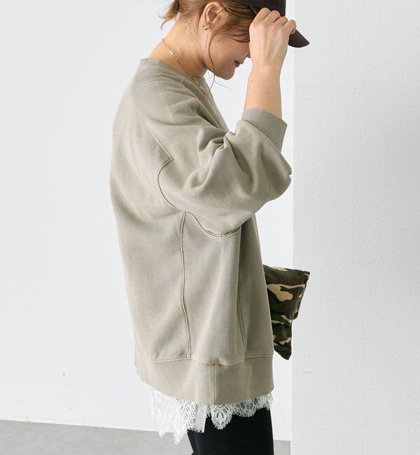  「【WEB限定】裏毛チュニックスウェット」|プルオーバー|