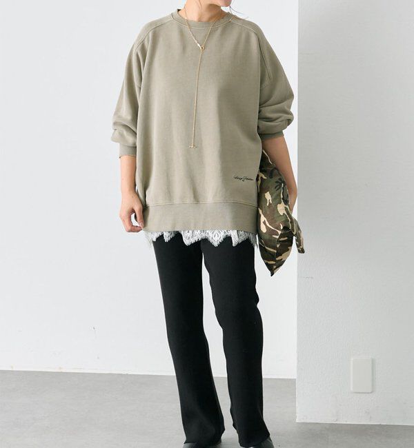  「【WEB限定】裏毛チュニックスウェット」|プルオーバー|