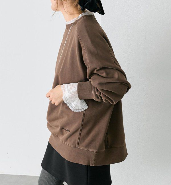  「【WEB限定】裏毛チュニックスウェット」|プルオーバー|