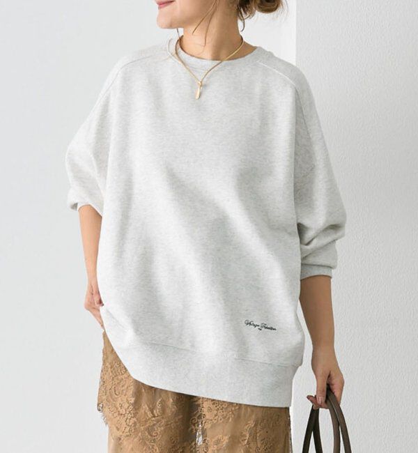  「【WEB限定】裏毛チュニックスウェット」|プルオーバー|
