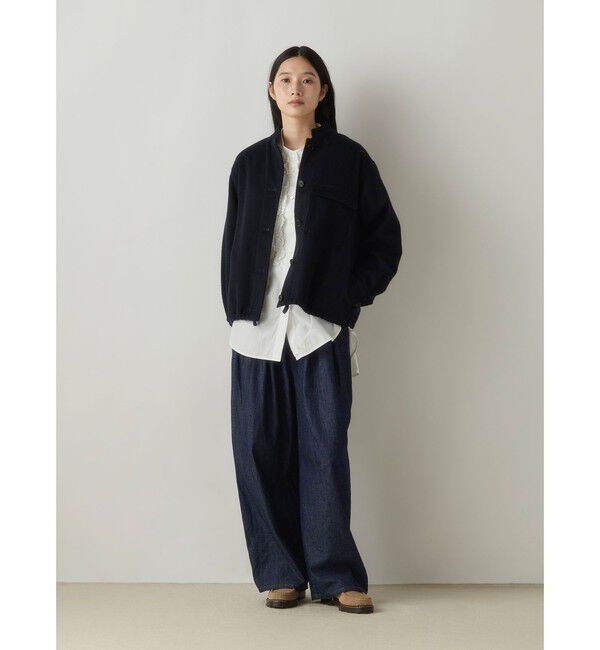 MidiUmi「MidiUmi フロントフリルシャツ」|シャツ・ブラウス|