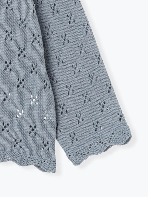 Samansa Mos2 Lagom「花刺繍ニットカーディガン」|カーディガン|