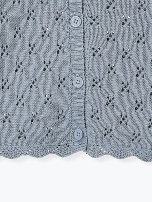 Samansa Mos2 Lagom「花刺繍ニットカーディガン」|カーディガン|