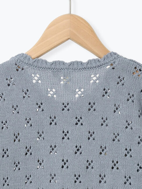 Samansa Mos2 Lagom「花刺繍ニットカーディガン」|カーディガン|