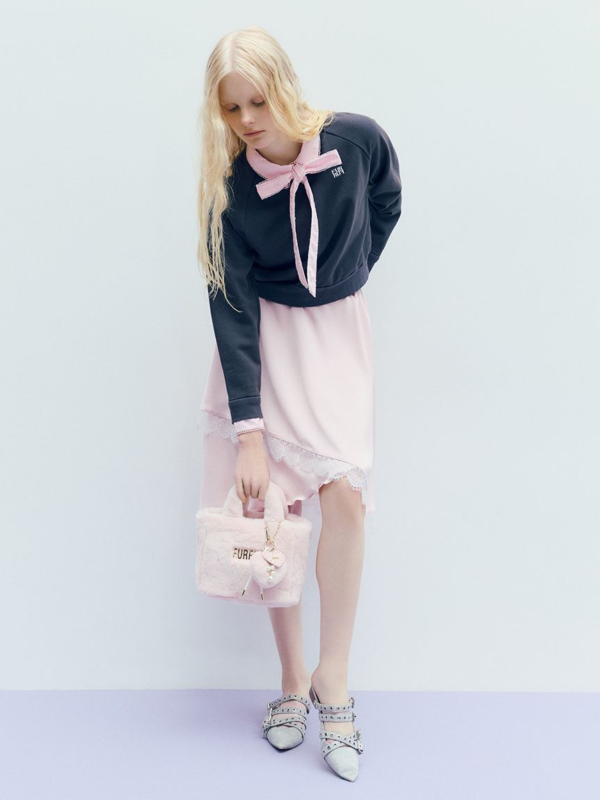 FURFUR「【WEB・一部店舗限定カラー】シャツドッキングボウタイスウェット」|スウェット・ジャージ|