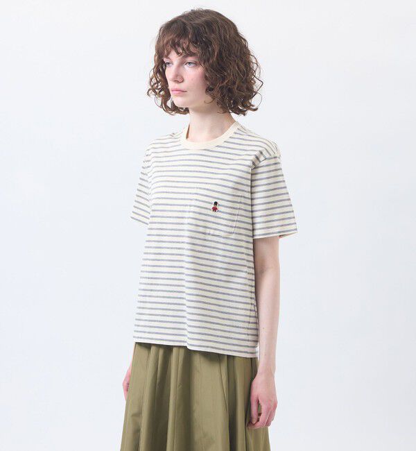 MACKINTOSH PHILOSOPHY「バッキンガムベア バスクボーダーポケTシャツ」|Tシャツ・カットソー|