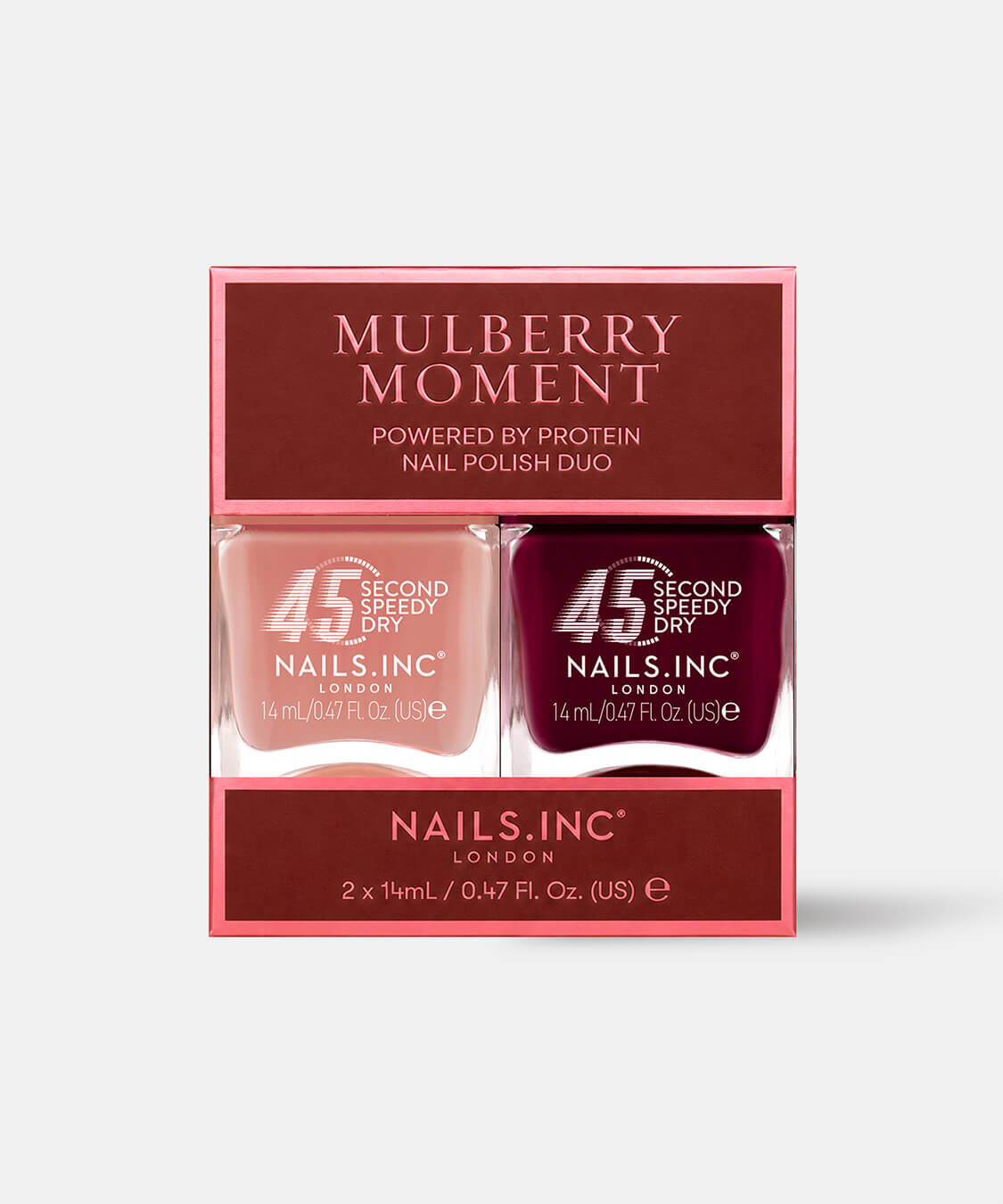 NAILS INC「45 SECOND SPEEDY Mulberry Moment Duo」|ネイルカラー|