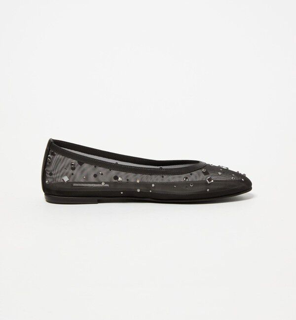UNITED ARROWS「チュール ビジュー バレエシューズ」|バレエシューズ|