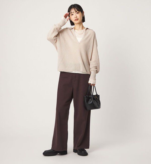 UNITED ARROWS green label relaxing「メランジ スキッパー ニット」|ニット・セーター|