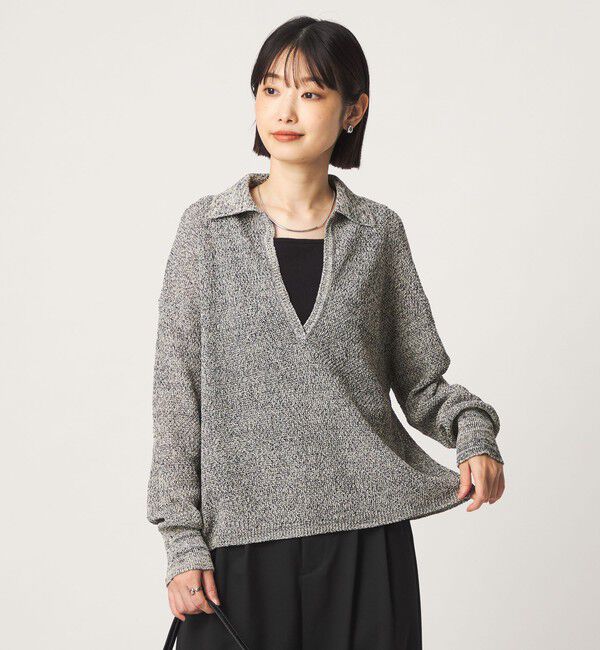 UNITED ARROWS green label relaxing「メランジ スキッパー ニット」|ニット・セーター|