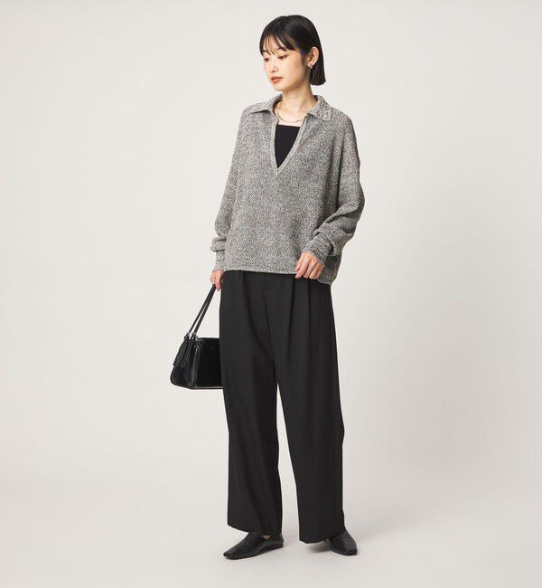 UNITED ARROWS green label relaxing「メランジ スキッパー ニット」|ニット・セーター|