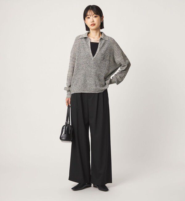 UNITED ARROWS green label relaxing「メランジ スキッパー ニット」|ニット・セーター|
