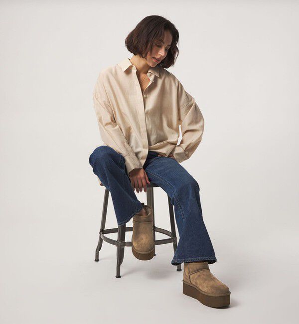 UNITED ARROWS green label relaxing「【国内EXCLUSIVE】＜UGG＞クラシック ウルトラ ミニ プラットフォーム」|ロングブーツ|