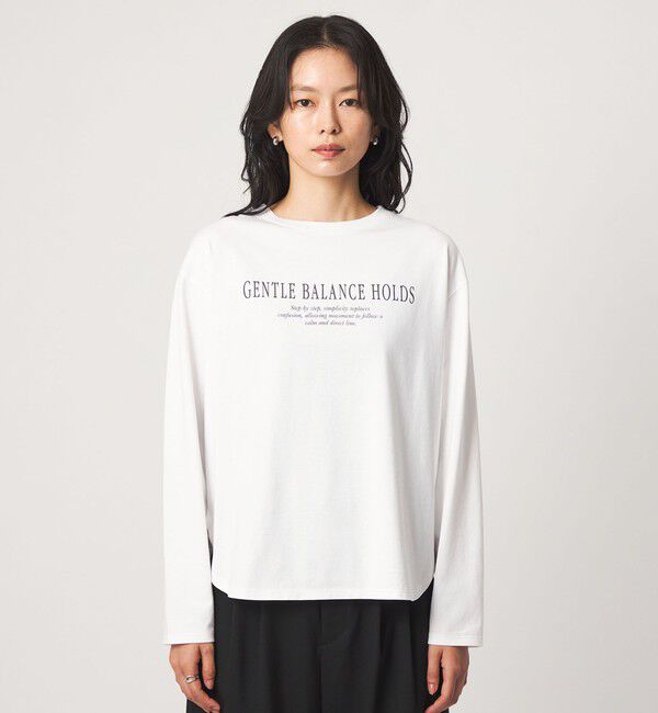 UNITED ARROWS green label relaxing「ロゴ ロングスリーブ Tシャツ」|Tシャツ・カットソー|
