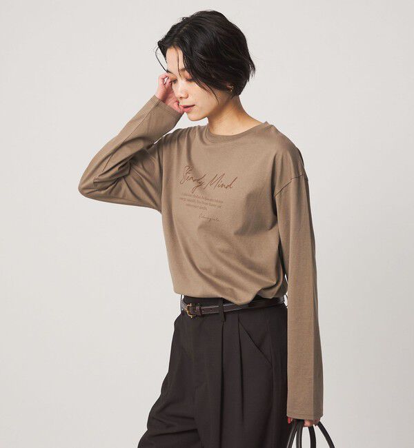 UNITED ARROWS green label relaxing「ロゴ ロングスリーブ Tシャツ」|Tシャツ・カットソー|