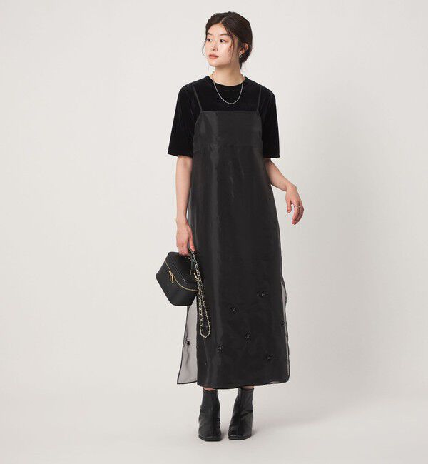 UNITED ARROWS green label relaxing「＜GLR_MINE＞ビジュー キャミソール ワンピース」|ワンピース|