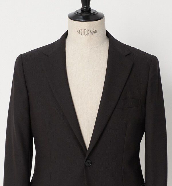 UNITED ARROWS green label relaxing「A+ TWPU バーズアイ 2B スリム セットアップ ジャケット -ストレッチ-」|テーラードジャケット|