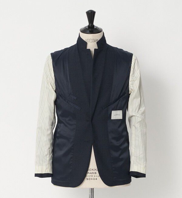 UNITED ARROWS green label relaxing「A+ TWPU バーズアイ 2B スリム セットアップ ジャケット -ストレッチ-」|テーラードジャケット|