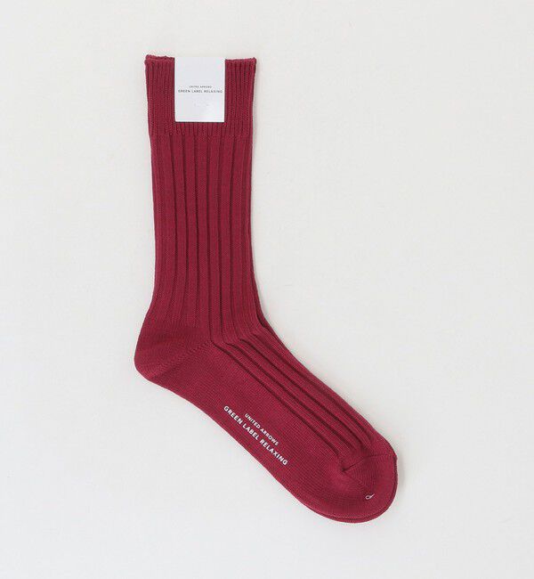UNITED ARROWS green label relaxing「リブ ソリッド ソックス」|ソックス|WINE