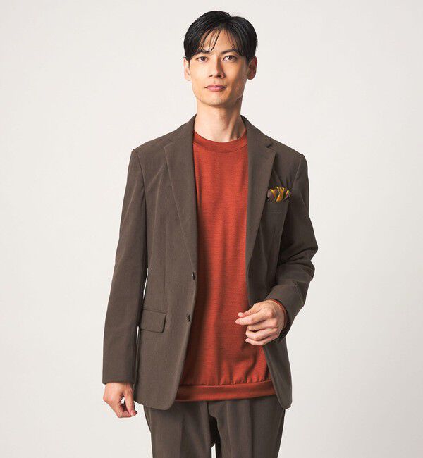 UNITED ARROWS green label relaxing「A+ コーデュロイ 2B スタンダード セットアップ ジャケット -ストレッチ-」|テーラードジャケット|DK.BROWN