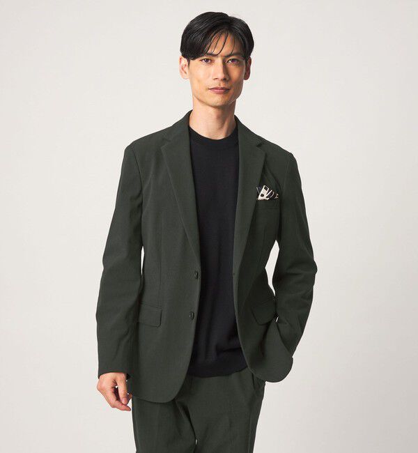 UNITED ARROWS green label relaxing「A+ コーデュロイ 2B スタンダード セットアップ ジャケット -ストレッチ-」|テーラードジャケット|DK.GREEN