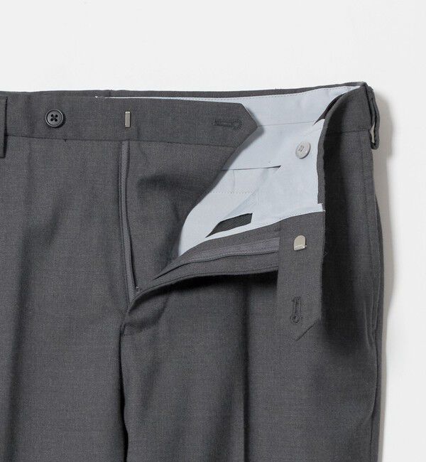 UNITED ARROWS green label relaxing「TWPU サキソニー スタンダード スラックス -ストレッチ・ウエストアジャスター-」|スラックス|
