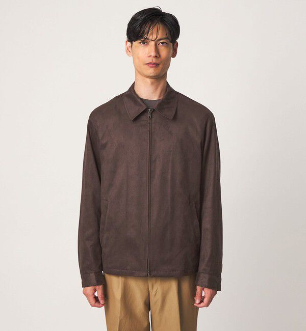 UNITED ARROWS green label relaxing「ポリエステル スエードライク ブルゾン」|ブルゾン・スタジャン|