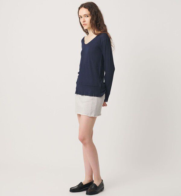 ATTISESSION「＜ATTISESSION＞コットン ダメージ ロングスリーブ カットソー」|Tシャツ・カットソー|