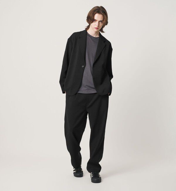BEAUTY&YOUTH UNITED ARROWS「DUAL PACK 3.0 1プリーツ イージー パンツ NO.8 ヨコストレッチ UVカット ウォッシャブル セットアップ対応」|チノ|