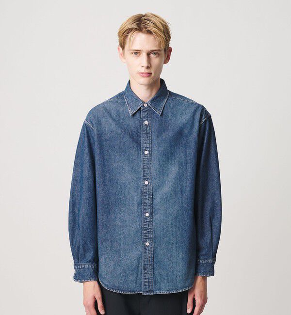 BEAUTY&YOUTH UNITED ARROWS「シェービング デニム レギュラーカラー シャツ GRANDE型」|シャツ・ブラウス|