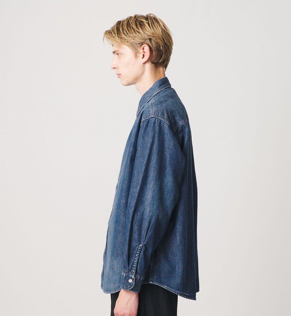 BEAUTY&YOUTH UNITED ARROWS「シェービング デニム レギュラーカラー シャツ GRANDE型」|シャツ・ブラウス|