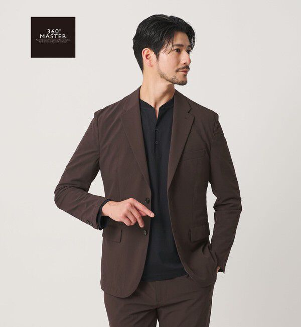 BEAUTY&YOUTH UNITED ARROWS「【WEB限定】 360&deg;MASTER スマート 2B ジャケット セットアップ対応 撥水 ストレッチ ウォッシャブル」|テーラードジャケット|DK.BROWN