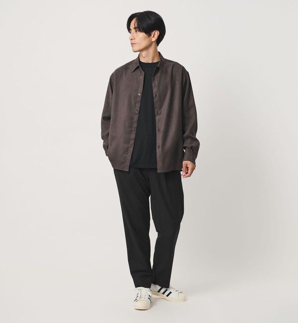 BEAUTY&YOUTH UNITED ARROWS「ウール 1プリーツ テーパード イージー パンツ NO.5 ストレッチ」|チノ|