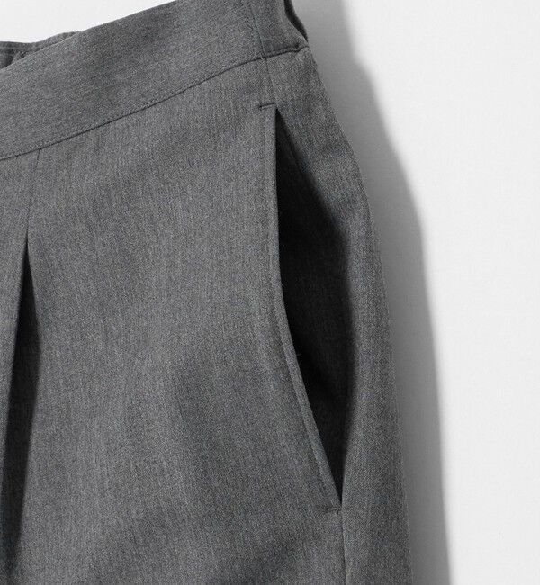 BEAUTY&YOUTH UNITED ARROWS「ウール 1プリーツ テーパード イージー パンツ NO.5 ストレッチ」|チノ|