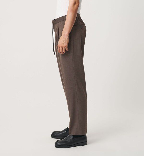 BEAUTY&YOUTH UNITED ARROWS「ウール 1プリーツ テーパード イージー パンツ NO.5 ストレッチ」|チノ|