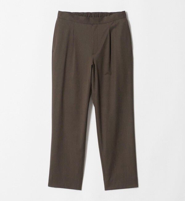 BEAUTY&YOUTH UNITED ARROWS「ウール 1プリーツ テーパード イージー パンツ NO.5 ストレッチ」|チノ|