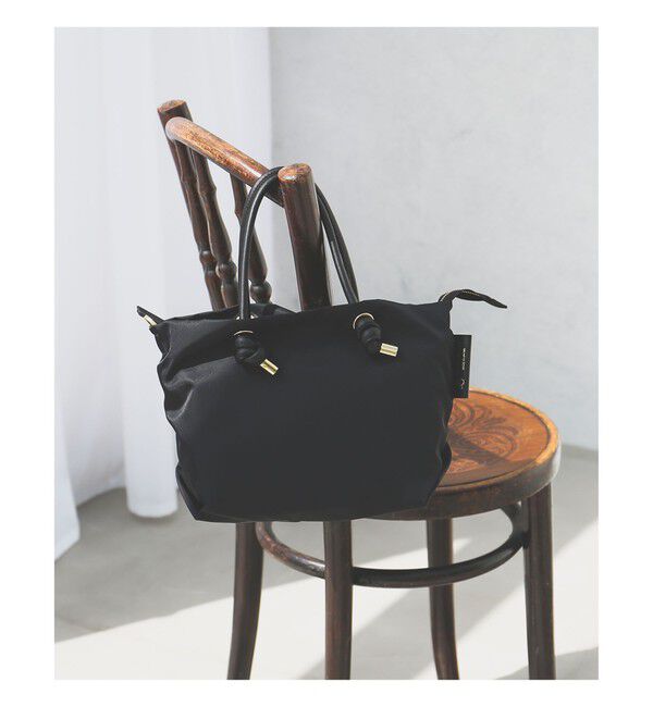 BEAMS SELECTION for WOMEN「VIOLAd&rsquo;ORO / BIANCA ナイロン トートバッグ S」|トートバッグ|BLACK&times;BLACK